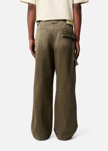 Cargo hlače AXEL ARIGATO Dax Faded Wide-Leg Cargo Trousers Zelena | A3306001, 3