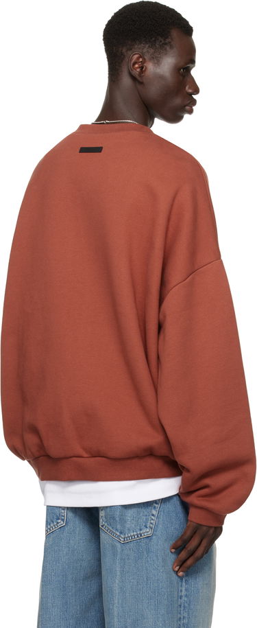 Pleteni pulover Fear of God Fear of God ESSENTIALS Fleece Crewneck Sweatshirt Rjava | 192HO246266F, 2