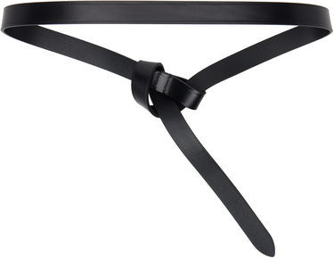 Pasovi ISABEL MARANT Kirka Leather Knot Tie Belt Črna | 24ACE248CFA-A3B65A, 1