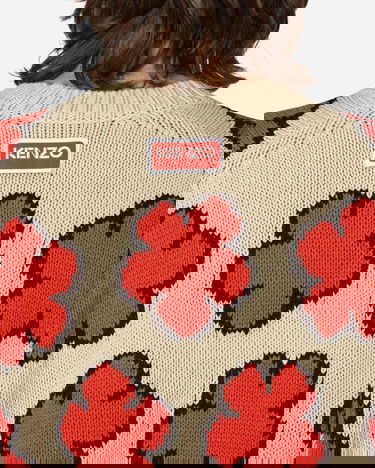 Pleteni pulover KENZO All-Over Boke Flower Jumper Bež | FD55PU3563CI 03, 5