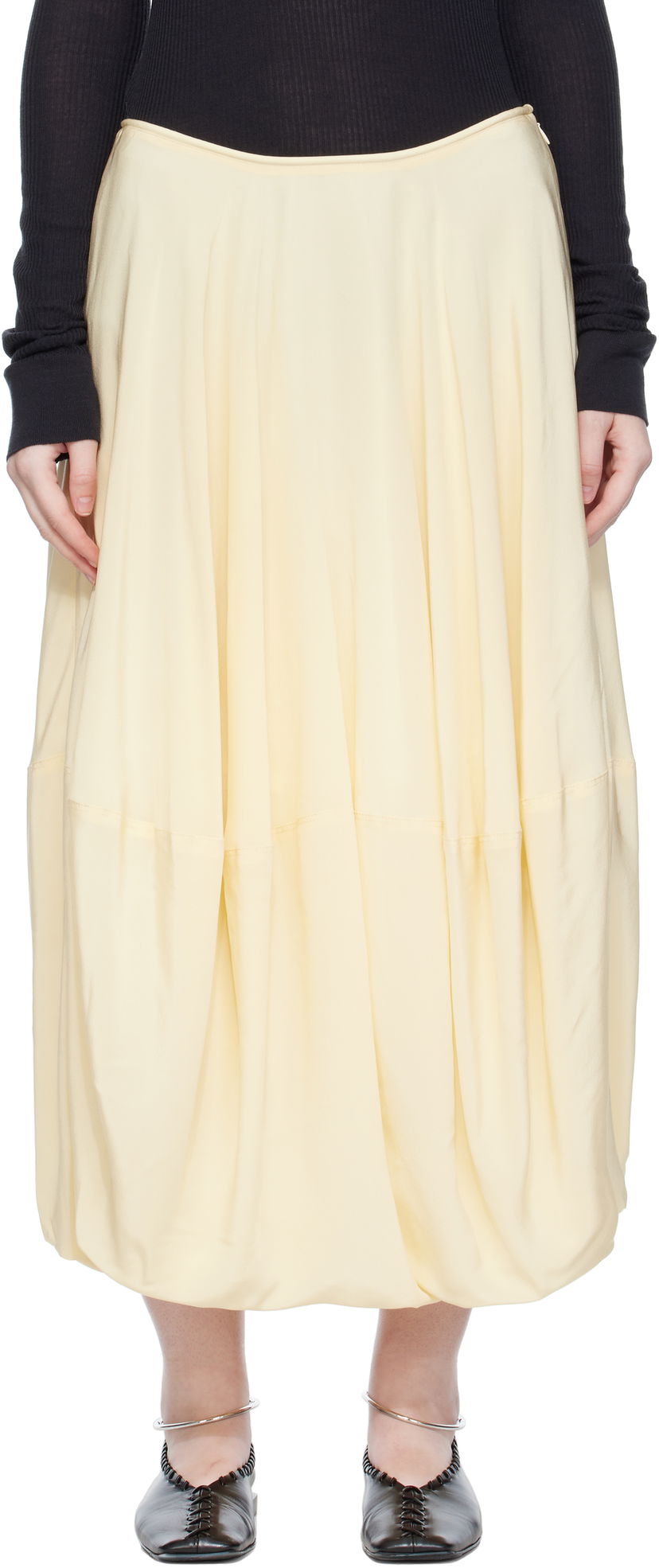Krila LEMAIRE Balloon Maxi Skirt Rumena | SK1053 LF1446