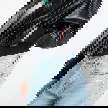 Jakna CALVIN KLEIN Calvin Klein Jeans A-Cropped Crinkle Jacket Črna | LV047C518G UB1, 2