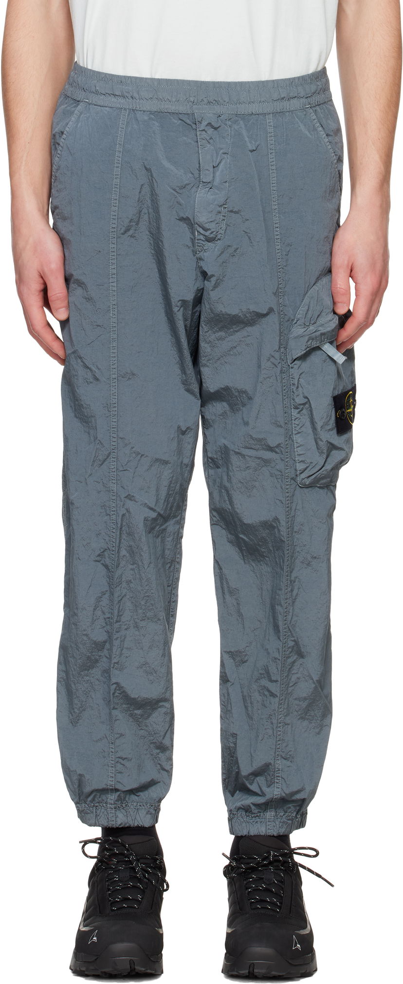 Cargo hlače Stone Island Stone Island Regenerated Nylon Metal ECONYL Cargo Pants Siva | K1S15 3100006 S0019