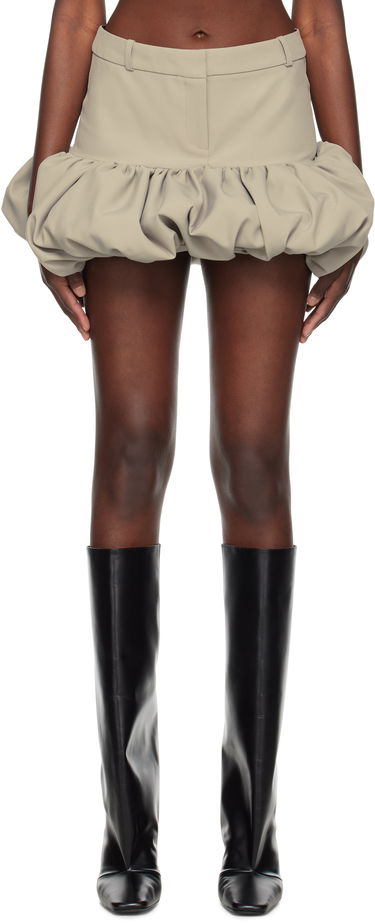 Krila Coperni Coperni Gathered Hem Tailored Miniskirt Bež | COPJ78F3004, 0