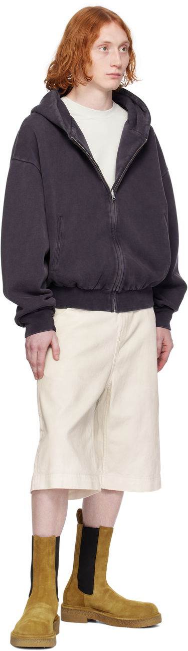 Pulover Entire Studios Entire Studios Thermal Zip-Up Hoodie Lila | ES2488IN, 3