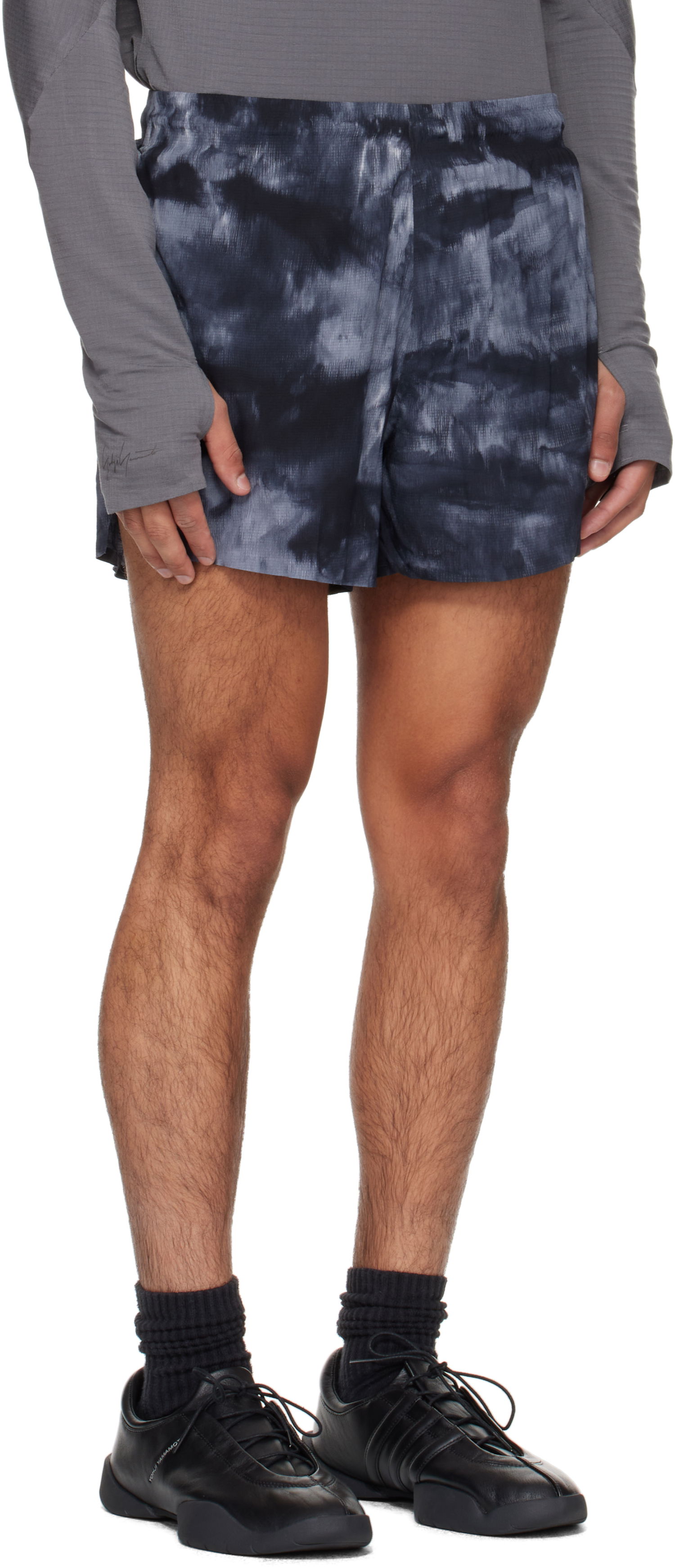 Kratke hlače Y-3 Y-3 AOP Running Shorts Črna | JX4809, 1