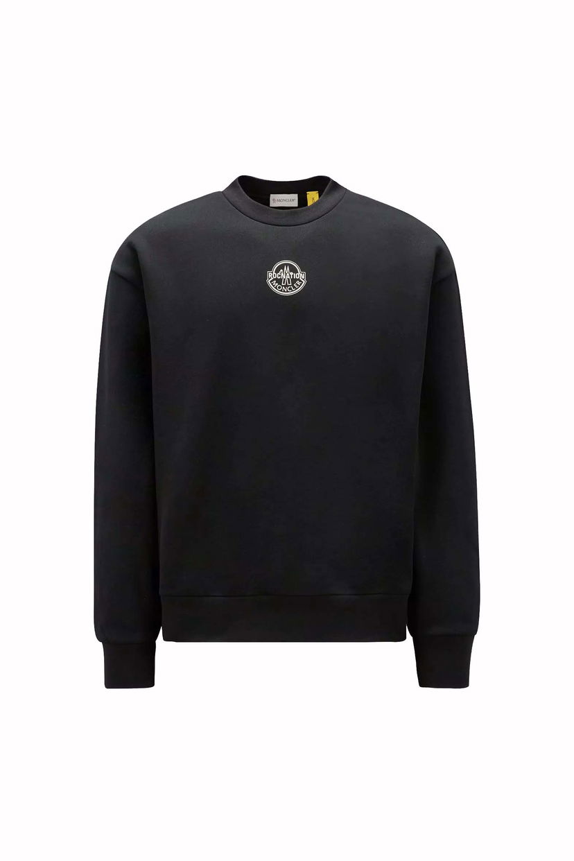 Pleteni pulover Moncler Roc Nation by Jay-Z x Logo Sweatshirt Črna | I209W8G00005809KX999