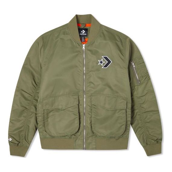 Bomber jakna Converse Converse Loose Retro Aviator Jacket Zelena | 10024169-A02