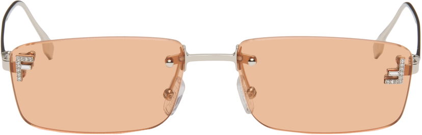 Sončna očala FENDI Fendi 'Fendi First' Crystal Sunglasses Oranžna | FE4172USW5416J 192337228865