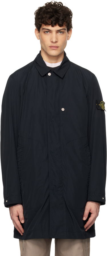 Dežni plašč Stone Island Stone Island Micro Twill Coat Mornarica | K1S15 7100009 S0026, 0