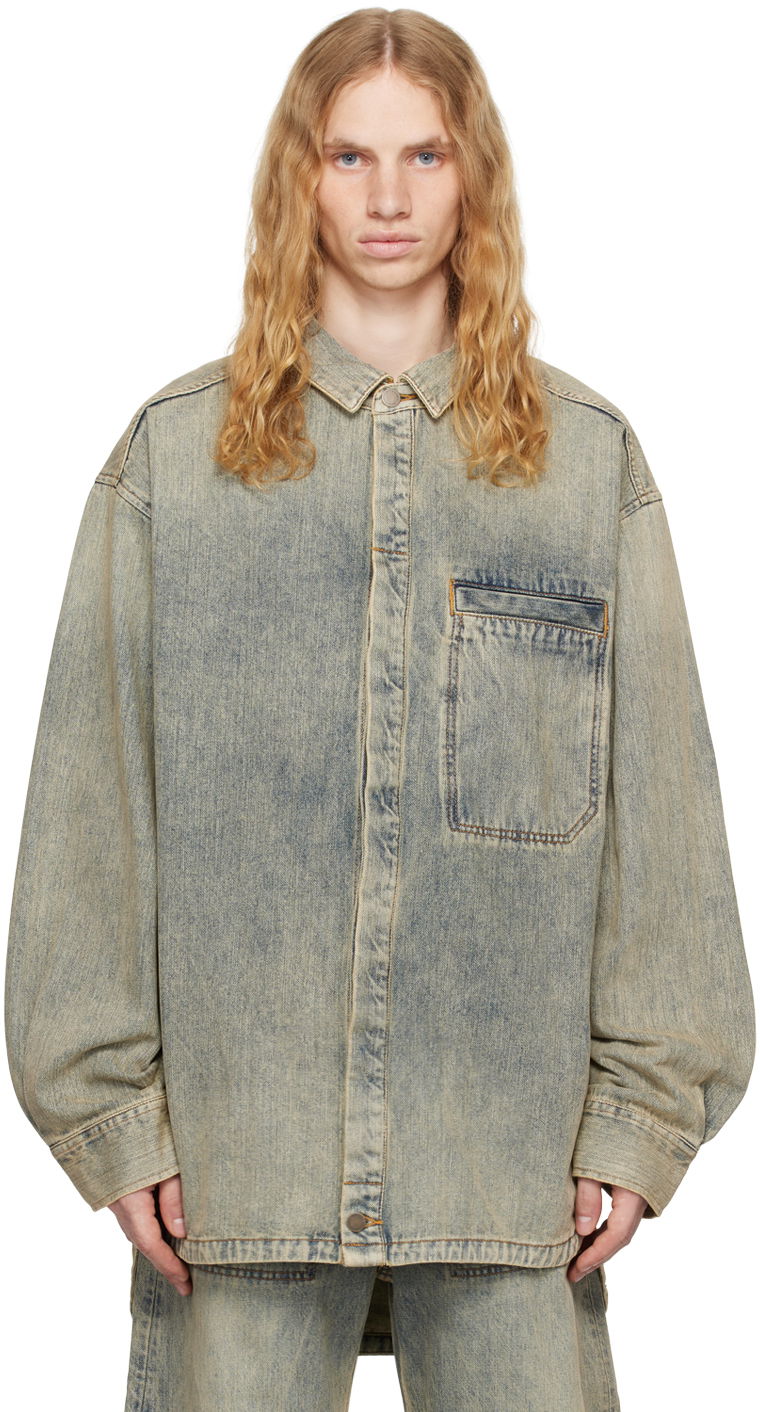 Srajce Entire Studios Denim Shirt Modra | ES2564SW