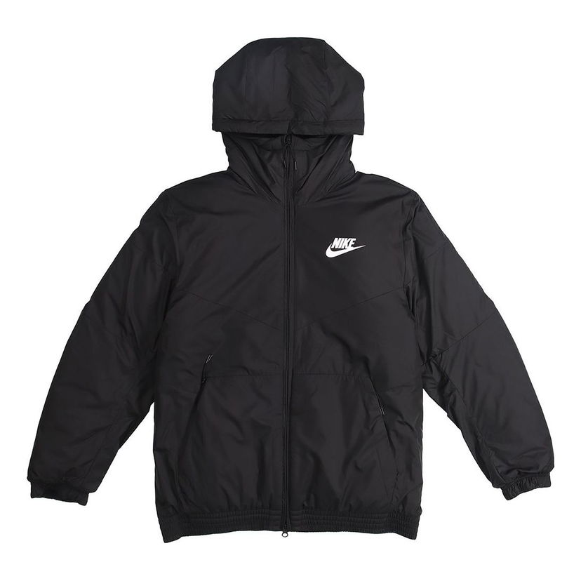 Puhovka Nike Sportswear Synthetic Fill Fleece Lined Hooded Jacket Črna | 928862-010