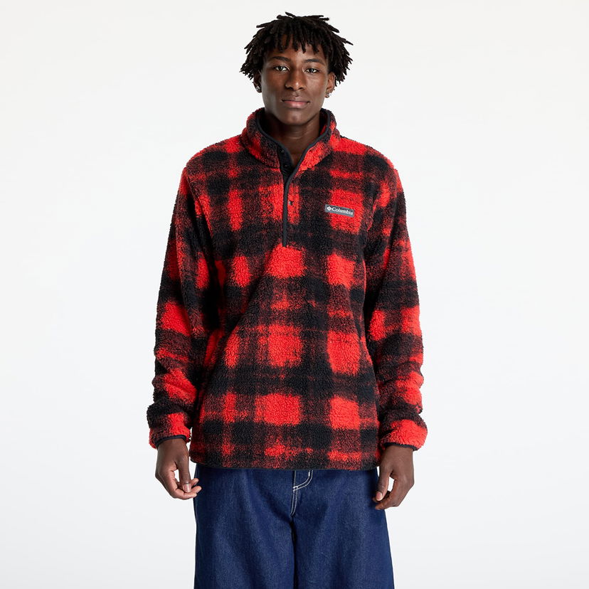 Pulover Columbia Rugged Ridge™ Half Snap Fleece Sail Red Omblur Rdeča | 2097811698