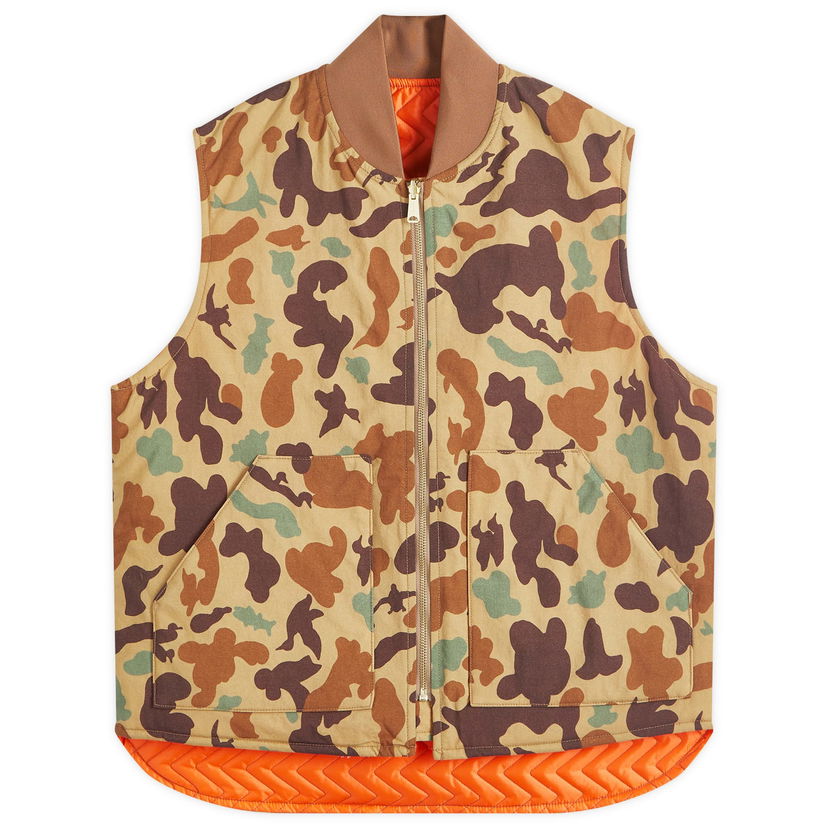 Telovnik BEAMS Beams Plus Work Puffer Vest Rjava | 3806-0113-791-24