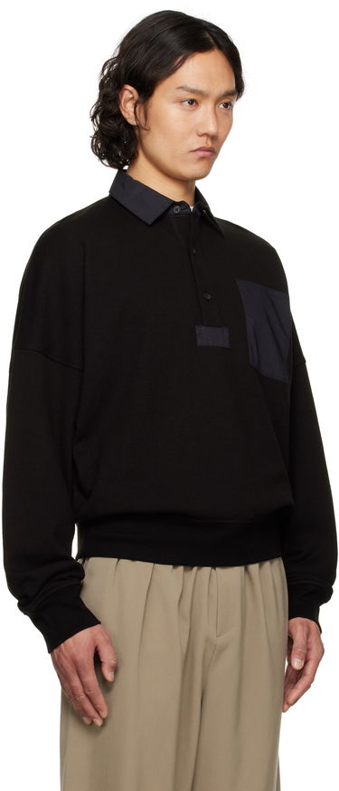 Pleteni pulover The Row The Row Dende Polo Črna | 611-K628, 1