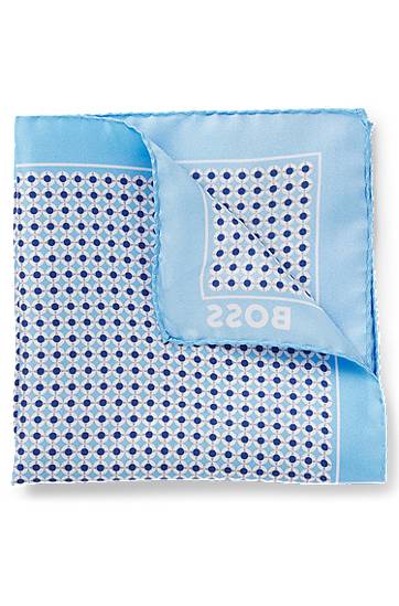 Šala BOSS BOSS Pocket Square with Modern Print Modra | 50540012