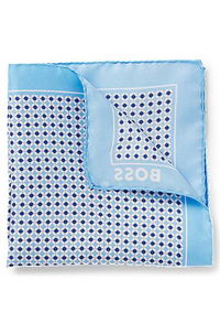 BOSS Pocket Square with Modern Print