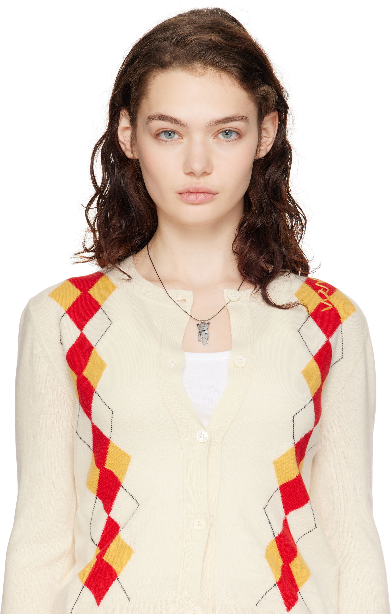 Ogrlica Marni Marni Cat Pendant Necklace Kovinski | COMV0508A0 M2000, 1