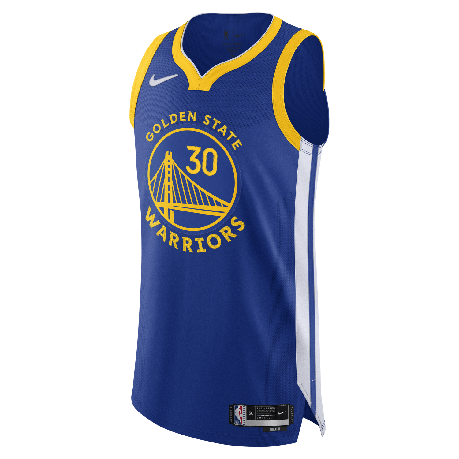 Dres Nike NBA Authentic Stephen Curry Warriors Icon Edition 2020 Jersey Mornarica | CW3444-498, 0