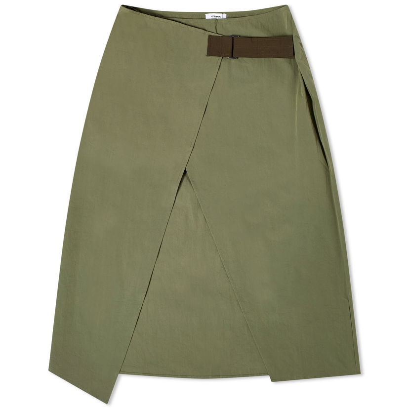 Krila Miaou Miaou Solana Midi Wrap Skirt, Size X-Small Zelena | 4053NYLMT