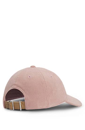 Kapa BOSS Baby Corduroy Cap with Double B Monogram Roza | 50544419, 1