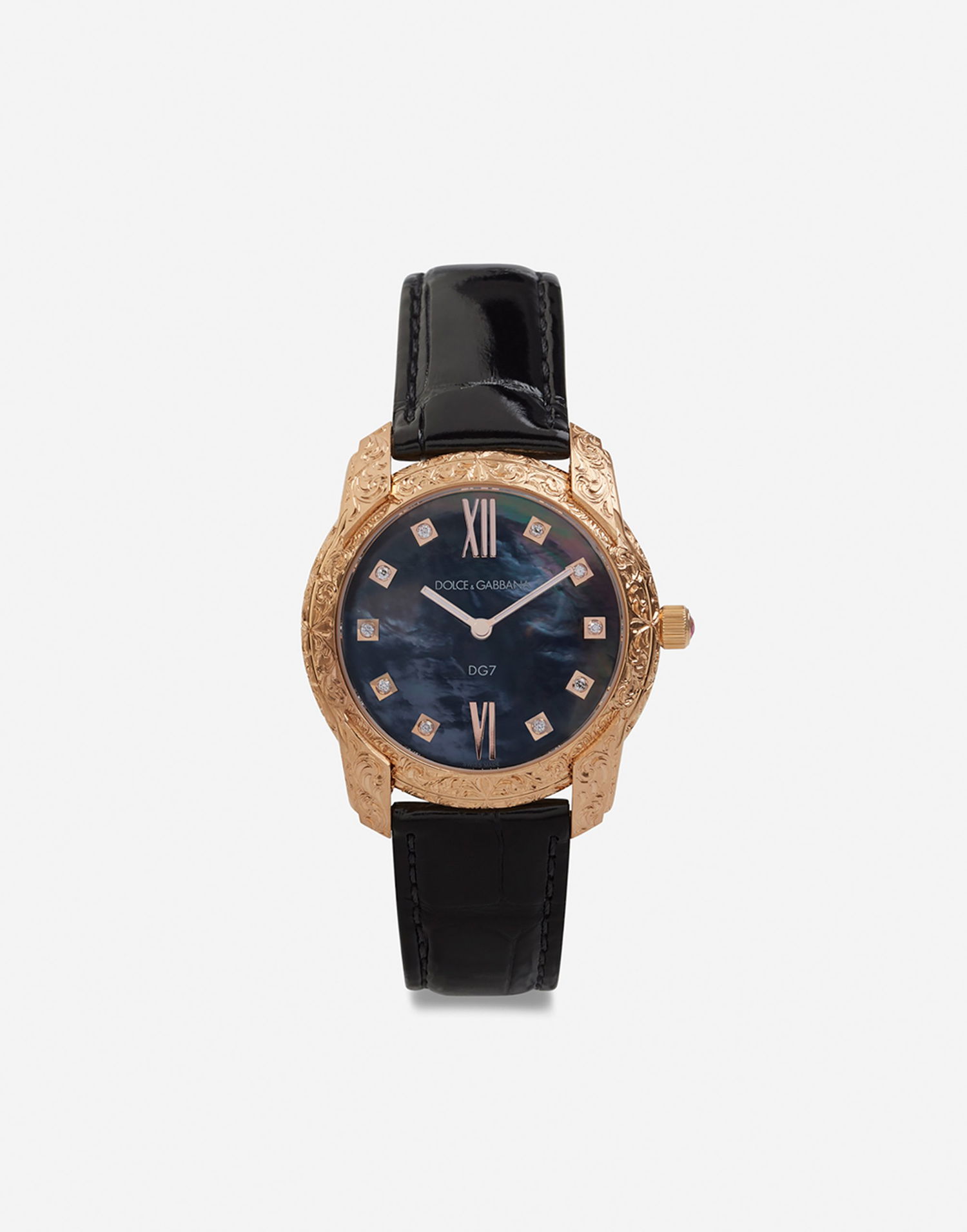 Ure Dolce & Gabbana Dolce & Gabbana Dg7 Gattopardo Watch with Diamonds Kovinski | WWFE2GXGFDAN0000, 0