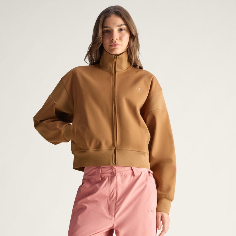 Jakna adidas Performance adidas by Stella McCartney Knitted Jacket Rjava | JX6782