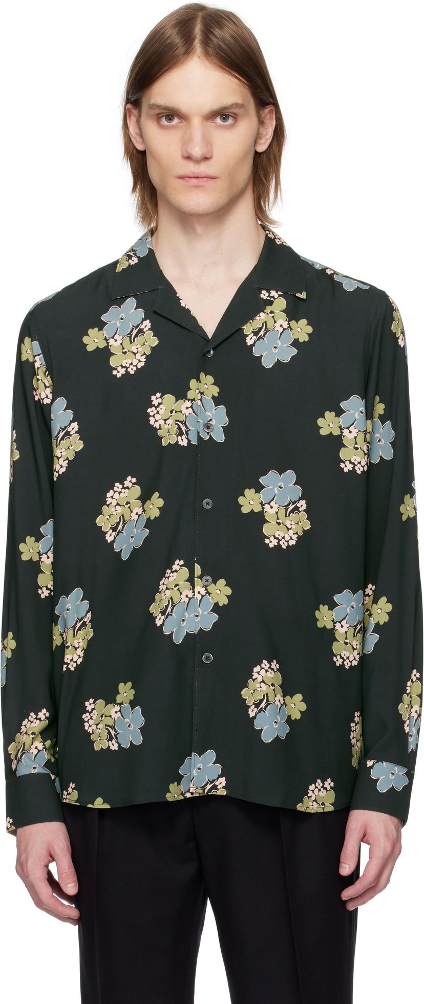 Srajce Paul Smith Paul Smith Floral Print Shirt Zelena | M1R-387Z-P02578-49