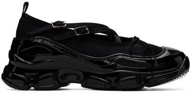 Nega čevljev Simone Rocha Simone Rocha Classic Criss Cross Tracker Ballerinas Črna | HT19 0755, 0