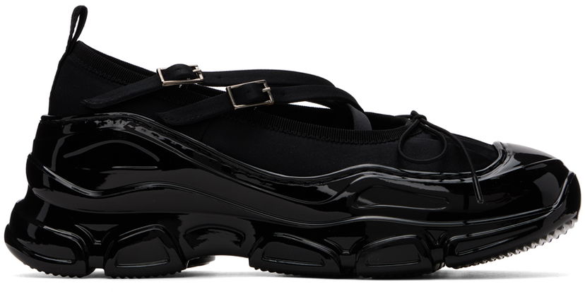 Nega čevljev Simone Rocha Simone Rocha Classic Criss Cross Tracker Ballerinas Črna | HT19 0755