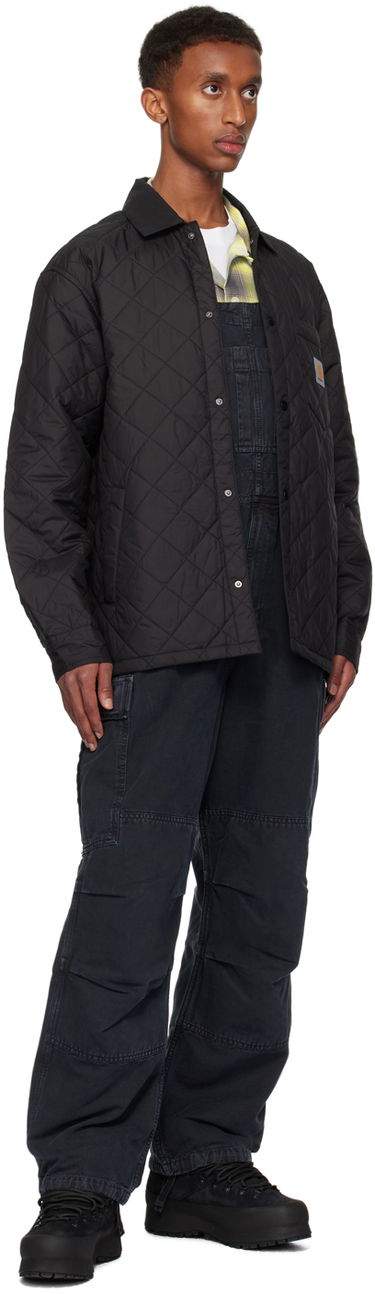 Puhovka Carhartt WIP Quilted Shirt Jacket Črna | I034363, 3