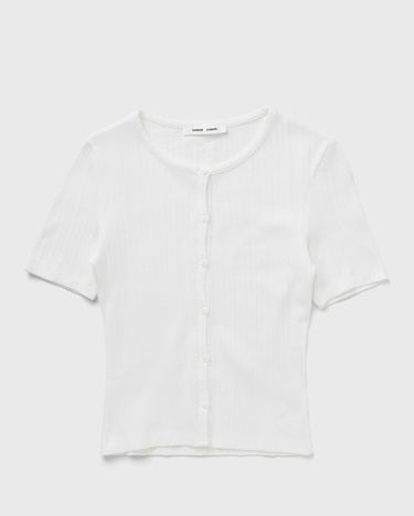 Pleteni pulover Samsoe Samsoe Women's Button-Up Cardigan Bela | F25200028-WHITE, 1