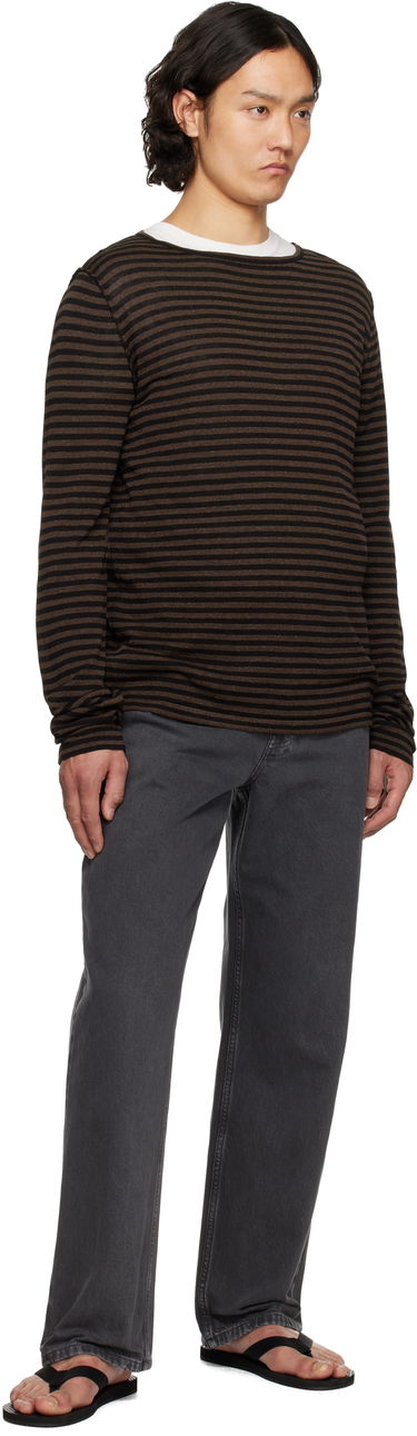 Pleteni pulover The Row The Row Striped Lillard Sweater Rjava | 885-Y889, 3