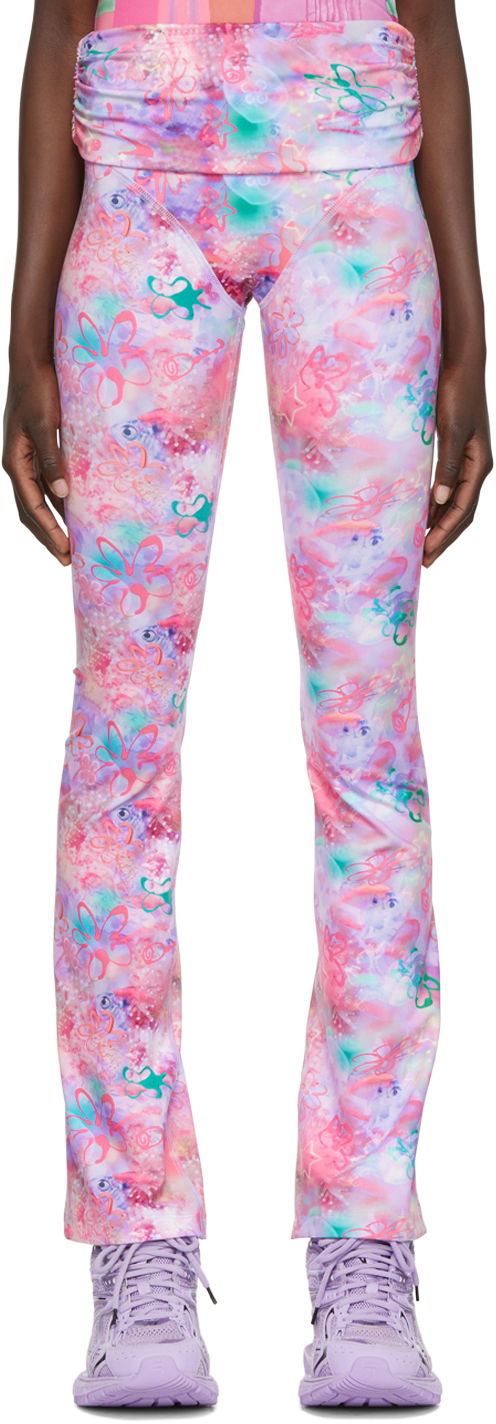Hlače Collina Strada Collina Strada Sport Printed Pants Roza | XX6406