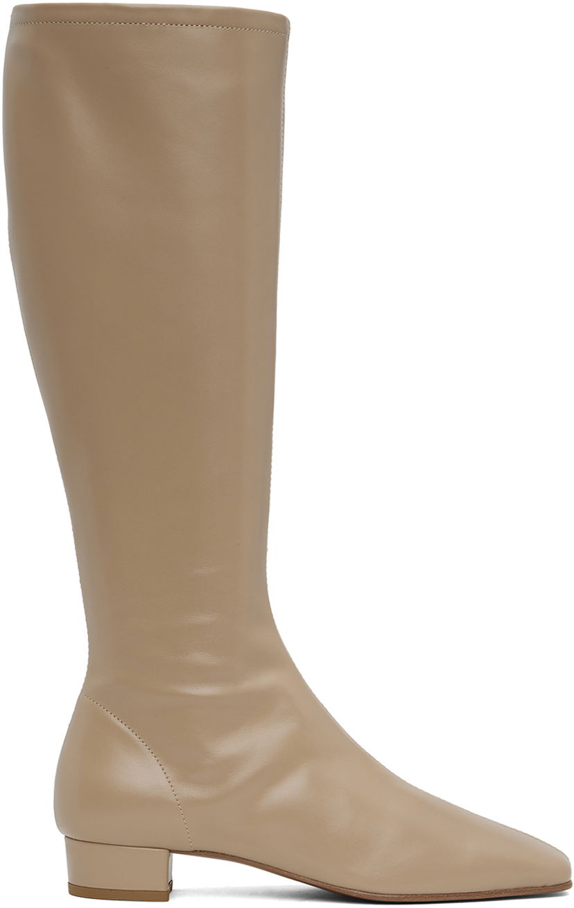 Oblačila BY FAR BY FAR Edie Tall Boots Bež | 23PFEDITPNAP