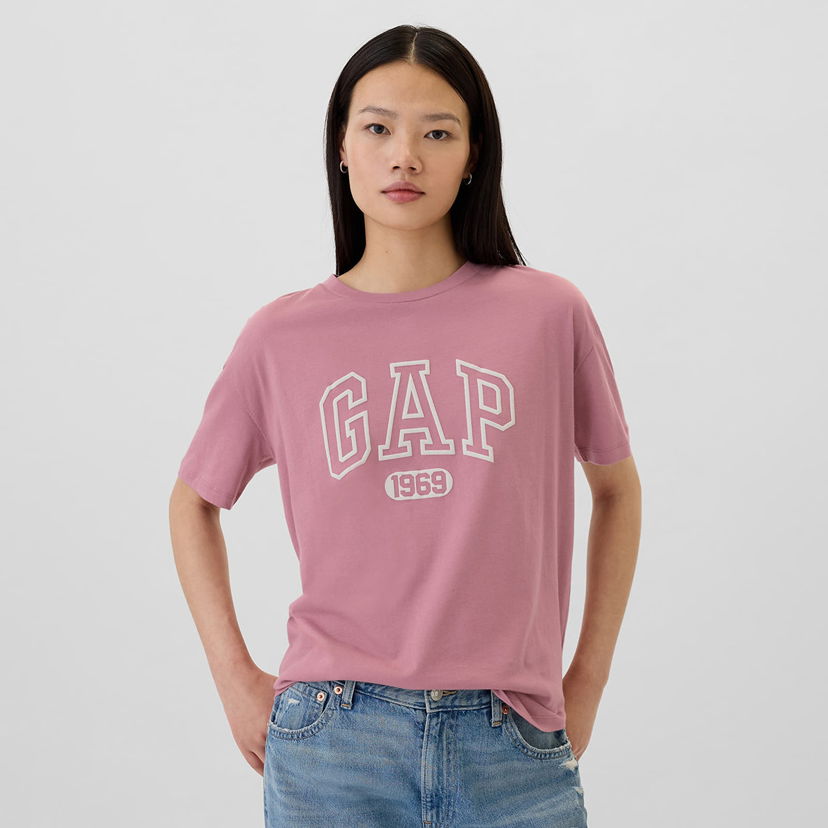 Majica GAP T-shirt Shortsleeve Logo Tee Lilas Pink S Roza | 500012-03