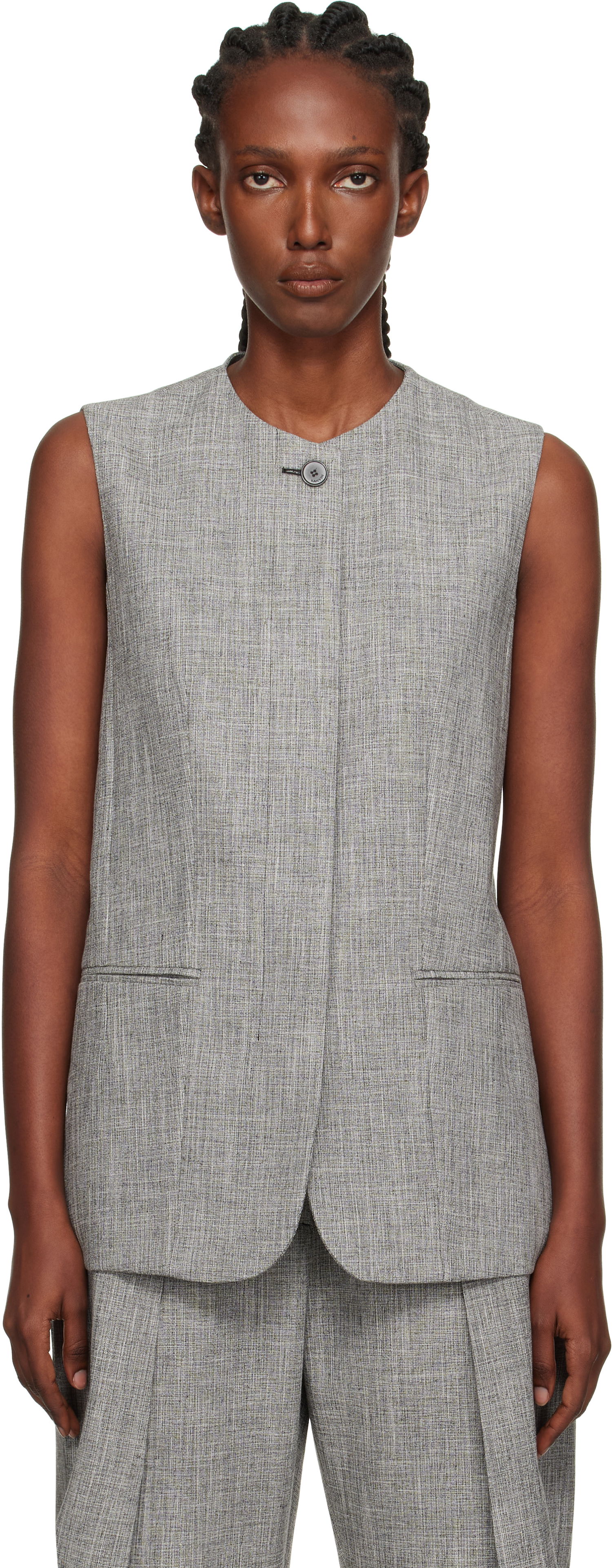 Telovnik LANVIN Lanvin Button Vest Siva | RW-JA0018-5293-E25, 0