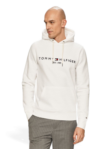 Pulover Tommy Hilfiger Hoodie Bela | MW0MW11599.4891