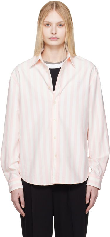 Srajce Acne Studios Acne Studios Striped Oxford Cloth Shirt Roza | CB0095-, 0