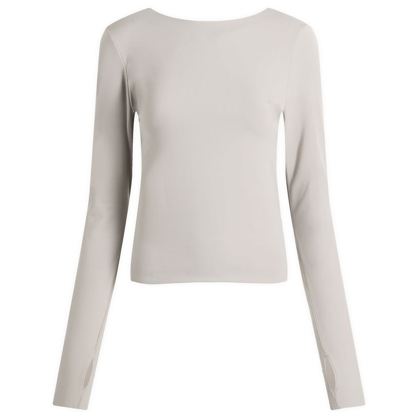 Majica Nike Zenvy Long Sleeve Boat Neck T-Shirt with Thumbholes Siva | HV3539-009
