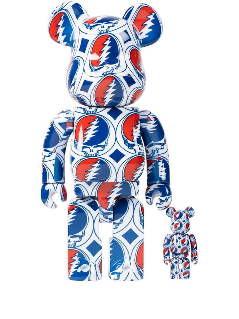 Collectibles Medicom Toy Grateful Dead Steal Your Face Be@rbrick "100% and 400%" - White Mornarica | MEDI007919435372