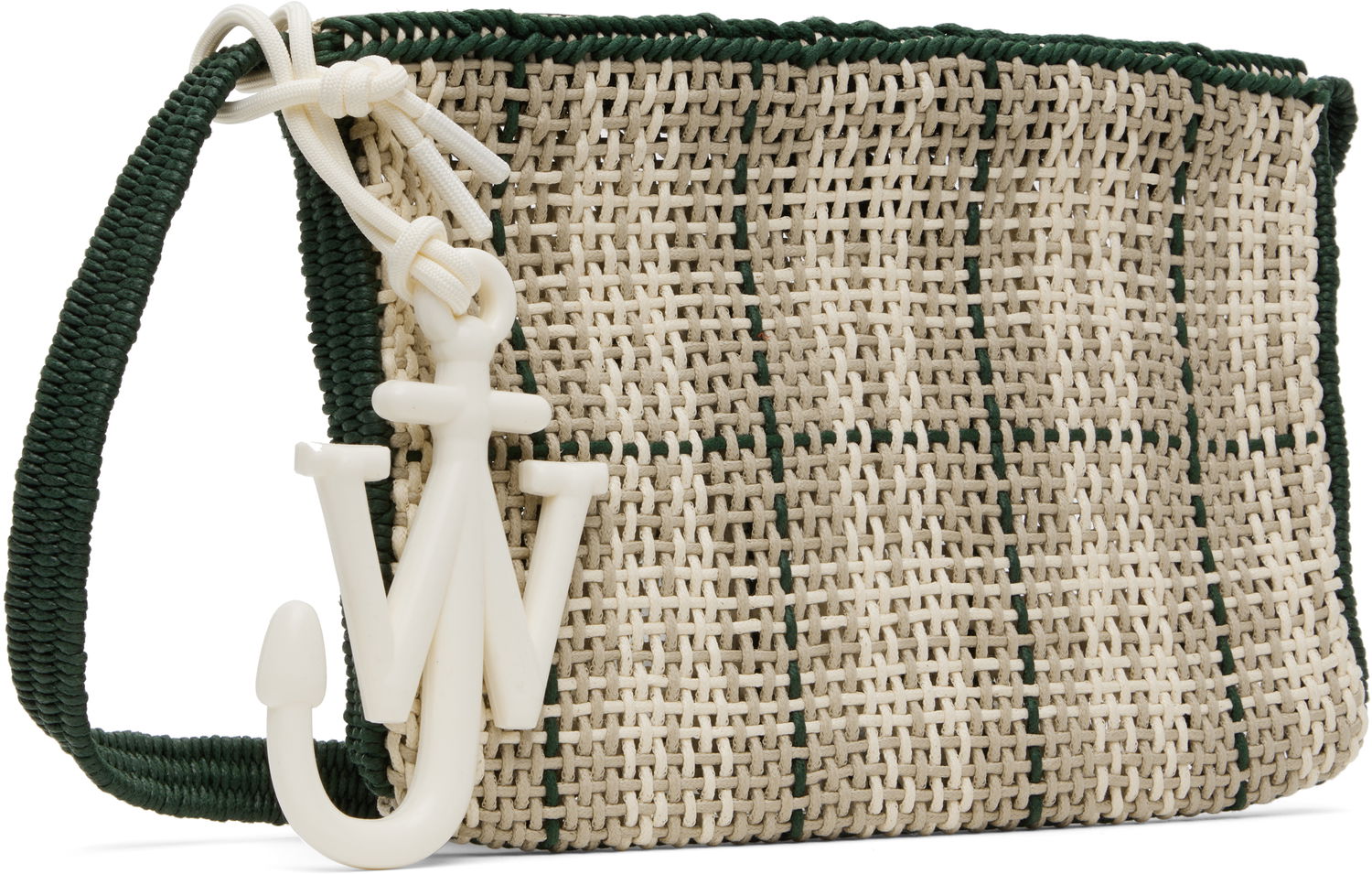 Torbica JW Anderson JW Anderson Checked Market Bag with Anchor Charm Bež | HB0720-FA0305, 1