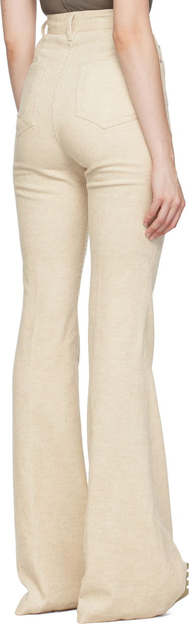 Hlače Rick Owens Rick Owens Bolan Bootcut Corduroy Trousers Bež | RP02E4329 MLC, 2