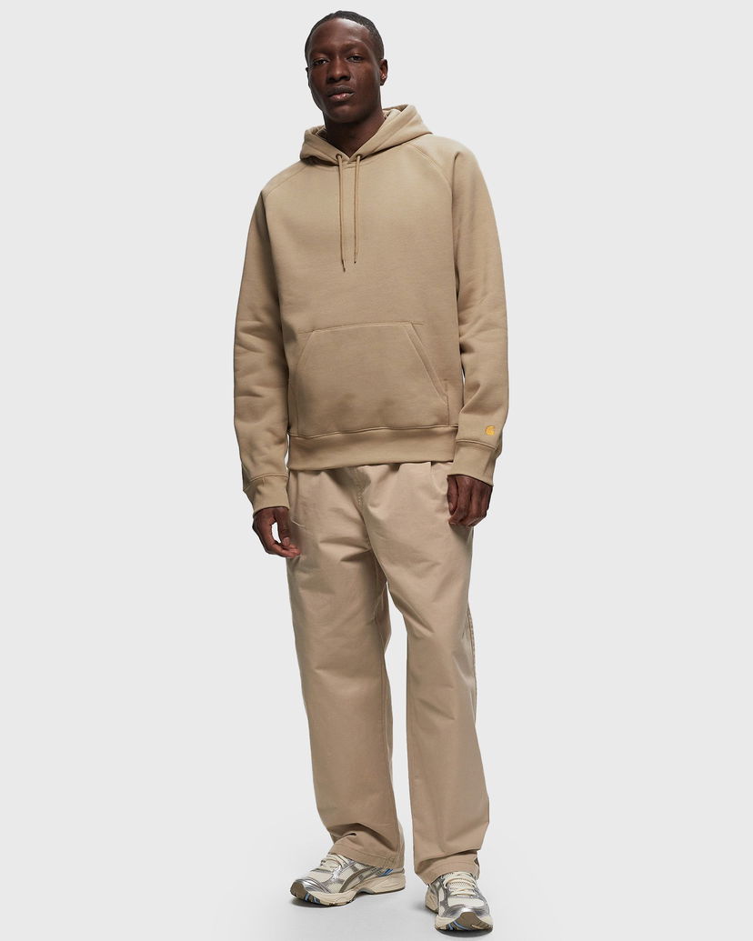 Pulover Carhartt WIP Hooded Chase Sweat Peanut Bež | I033661_2GQ_XX