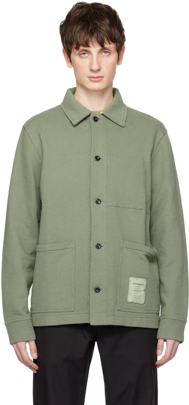 Srajce NORSE PROJECTS Shirt Jacket Zelena | N20-1349