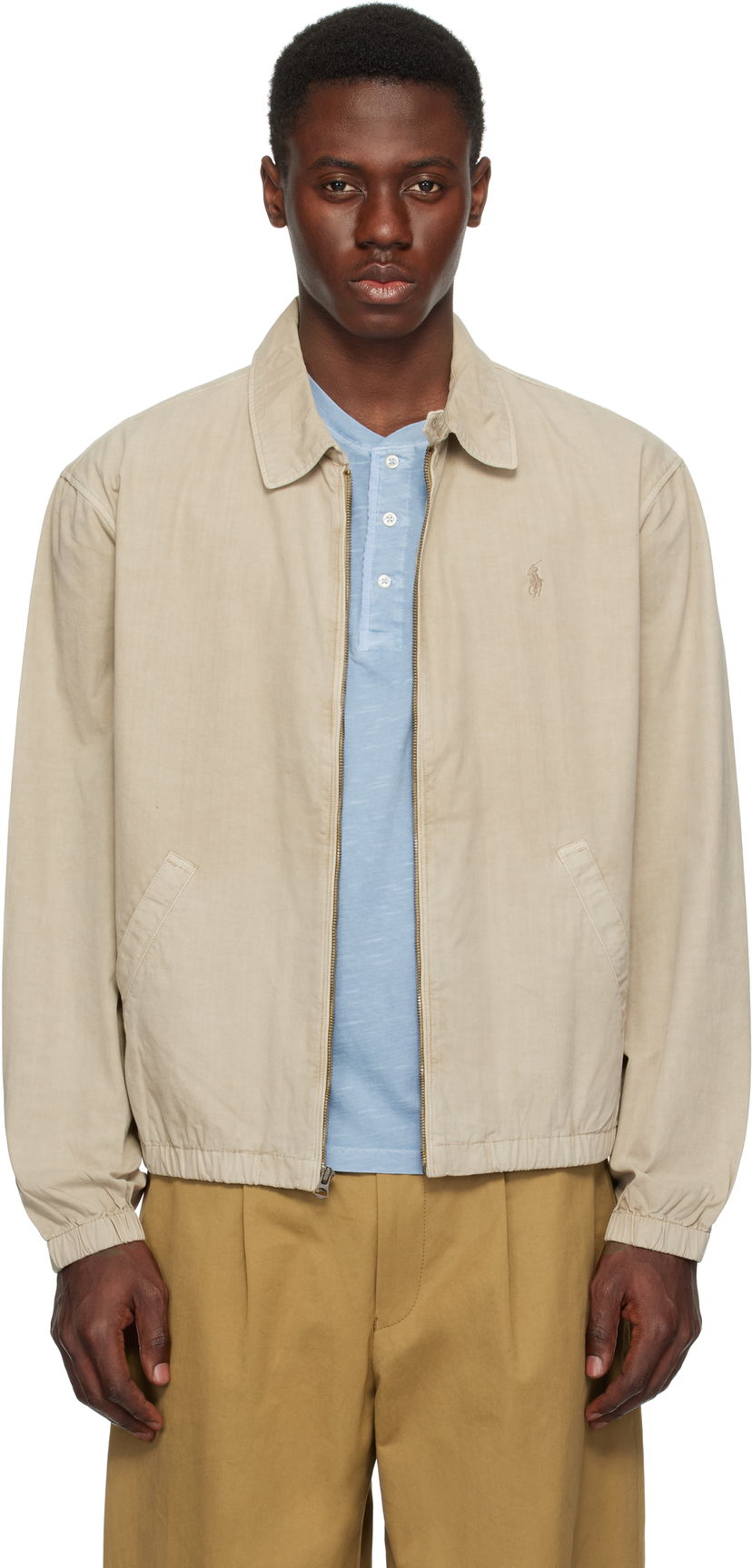 Bomber jakna Polo by Ralph Lauren Ralph Lauren Bayport Poplin Jacket Bež | 710961831003