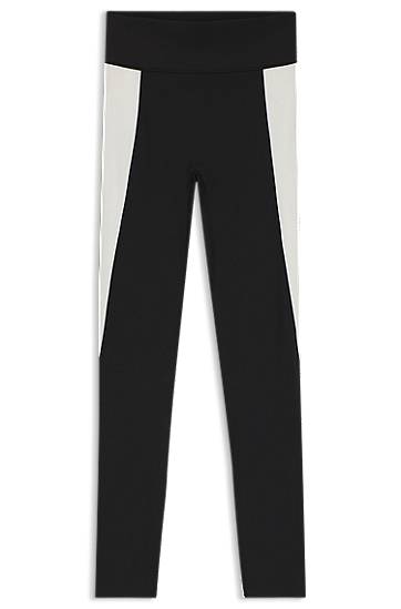 Pajkice BOSS Performance-Stretch Interlock Active Leggings Črna | 50544178