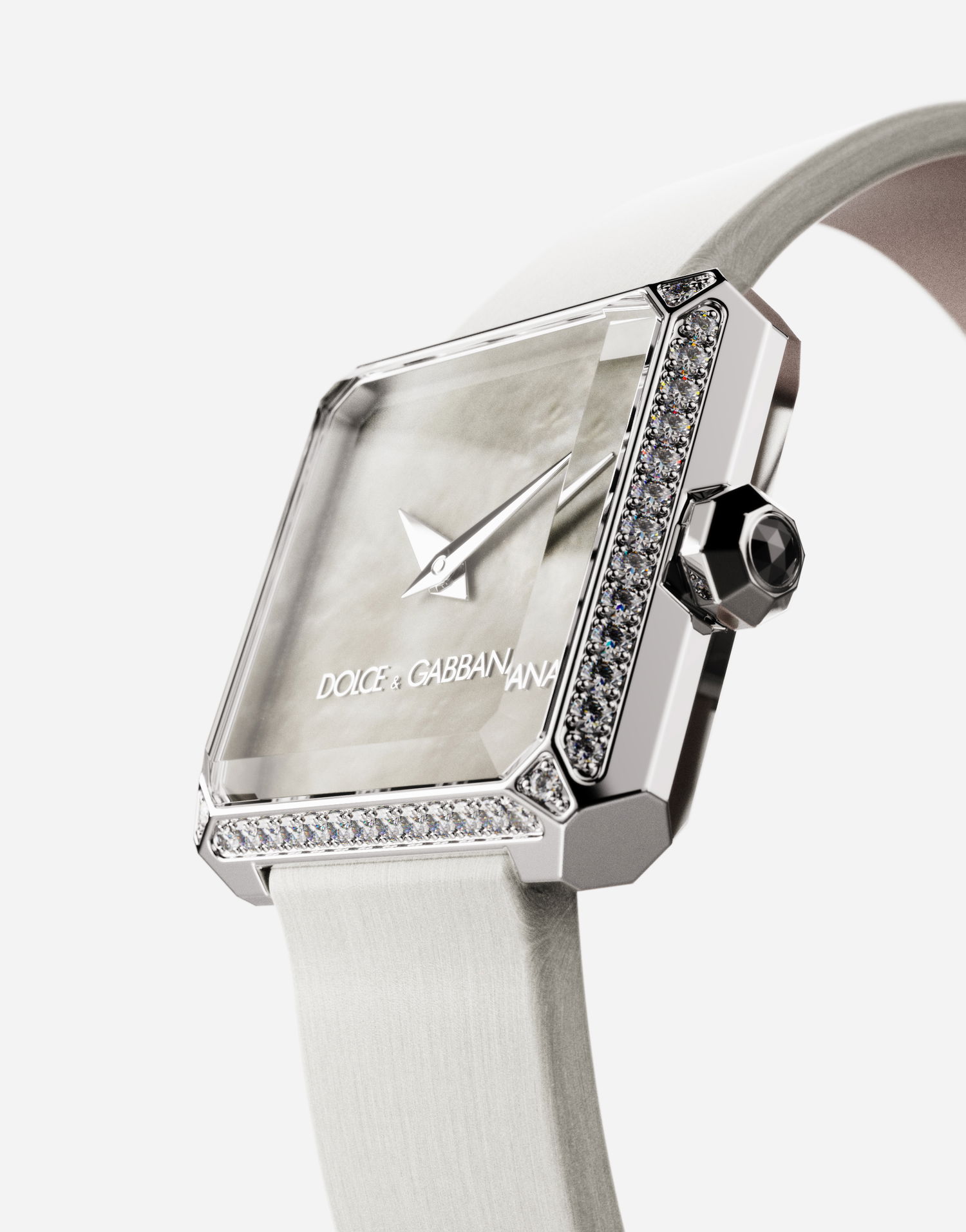 Ure Dolce & Gabbana Dolce & Gabbana Sofia Steel Watch with Diamonds Bela | WWJC2SXCMDT8H012, 1