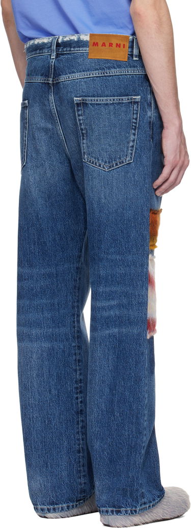 Kavbojke Marni Marni Patchwork Denim Jeans Modra | PUJU0021LX USCX01, 2