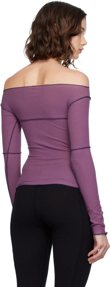 Majica brez rokavov Baserange Baserange Cinder Off-the-Shoulder Top Lila | TTCL-CR-AU25, 2